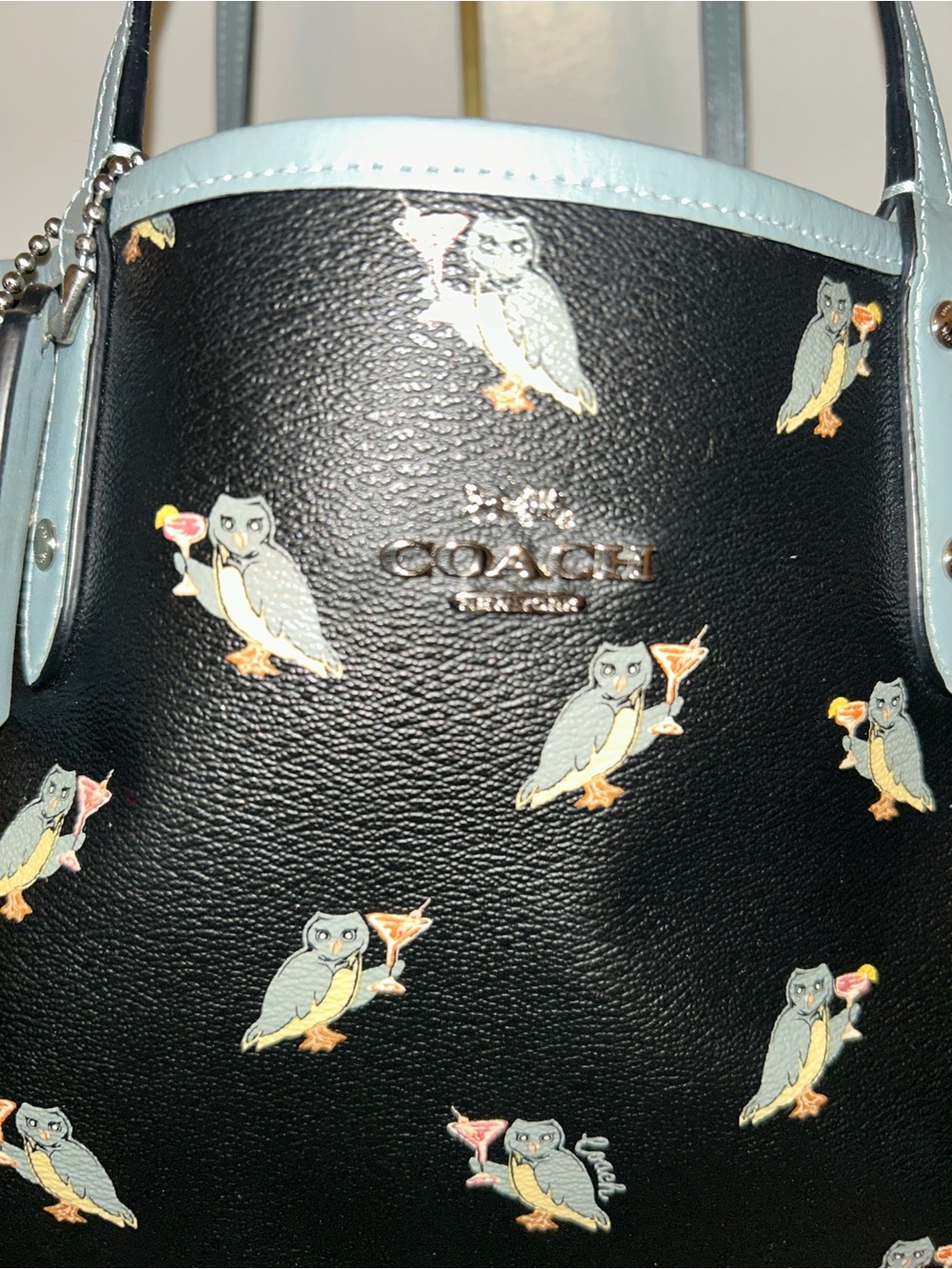 Coach Reversible City Tote with “Owltini”Party Owl Print. Super fun!!! - Picture 3 of 16